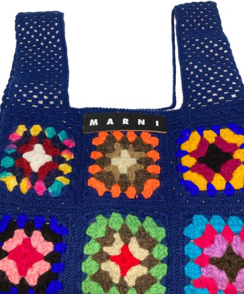 MARNI（マルニ）MARNI (マルニ) マーケットフィッシュバッグ ネイビーの古着・服飾アイテム