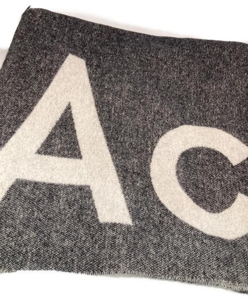 Acne studios（アクネ ストゥディオズ）ACNE STUDIOS (アクネ ストゥディオズ) 大判ロゴストール グレーの古着・服飾アイテム