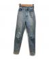 YANUK（ヤヌーク）の古着「Peg top Denim」｜スカイブルー
