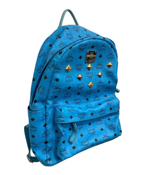 MCM（エムシーエム）MCM (エムシーエム) スタッズリュック スカイブルーの古着・服飾アイテム