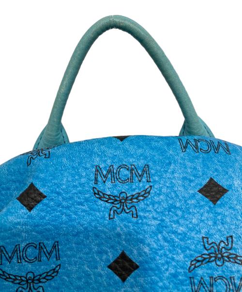 MCM（エムシーエム）MCM (エムシーエム) スタッズリュック スカイブルーの古着・服飾アイテム