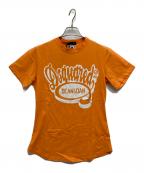 DSQUARED2ディースクエアード）の古着「プリントTシャツ」｜オレンジ