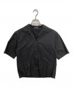 AURALEEオーラリー）の古着「SELVEDGE WEATHER CLOTH/半袖シャツ」｜ブラック