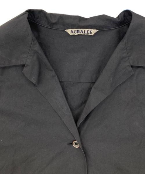 AURALEE（オーラリー）AURALEE (オーラリー) SELVEDGE WEATHER CLOTH/半袖シャツ ブラック サイズ:1の古着・服飾アイテム