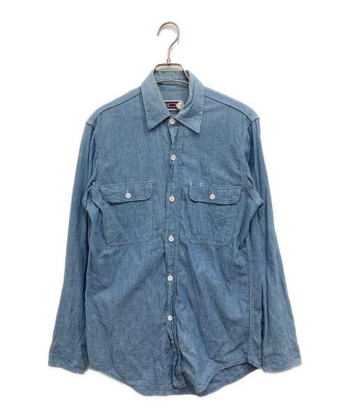 big mac（ビッグマック）BIG MAC (ビッグマック) 80’sシャンブレーシャツ ブルー サイズ:Sの古着・服飾アイテム