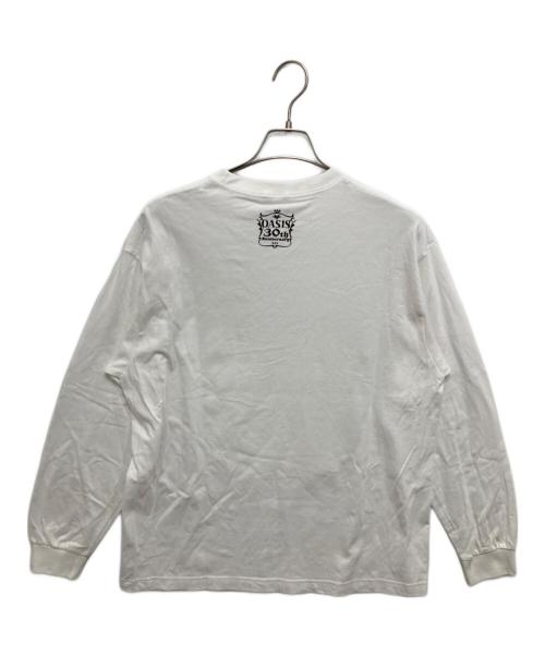Adam et Rope（アダム エ ロペ）Adam et Rope (アダム エ ロペ) oasis (オアシス) バンドTシャツ/長袖カットソー ホワイト サイズ:Lの古着・服飾アイテム
