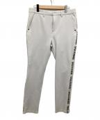 BRIEFINGブリーフィング）の古着「SIDE LOGO LINE SLIM PANTS」｜ホワイト