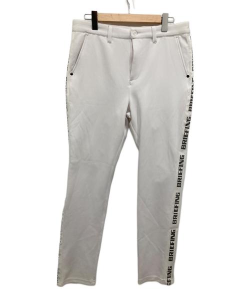 BRIEFING（ブリーフィング）BRIEFING (ブリーフィング) SIDE LOGO LINE SLIM PANTS ホワイト サイズ:Lの古着・服飾アイテム