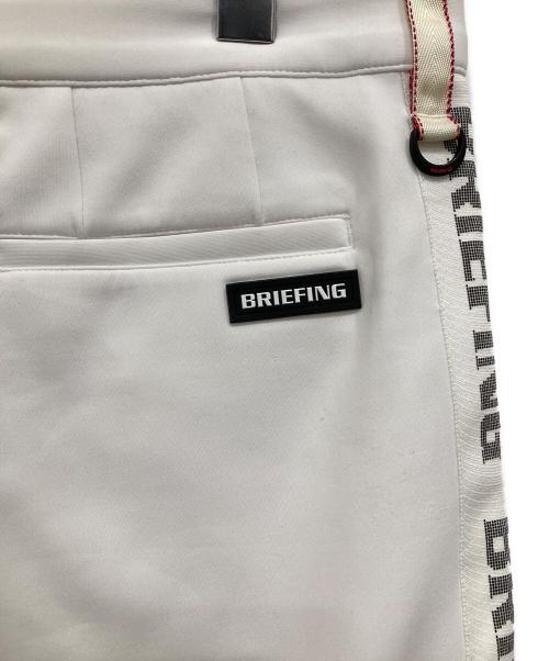 BRIEFING（ブリーフィング）BRIEFING (ブリーフィング) SIDE LOGO LINE SLIM PANTS ホワイト サイズ:Lの古着・服飾アイテム
