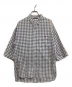 The Duffer of ST.Georgeザ ダファーオブセントジョージ）の古着「半袖チェックシャツ」｜グレー