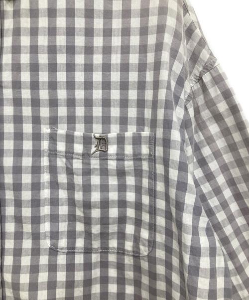 The Duffer of ST.George（ザ ダファーオブセントジョージ）The DUFFER of ST.GEORGE (ザ ダファーオブセントジョージ) 半袖チェックシャツ グレー サイズ:Mの古着・服飾アイテム
