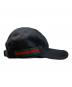 中古・古着 GUCCI (グッチ) GGキャンバスシェリーラインベースボールキャップ ブラック サイズ:M(58)：13000円