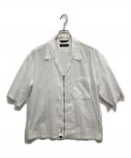 PORTVELポートヴェル）の古着「OPEN COLLAR SHIRT S/S/半袖シャツ」｜ホワイト