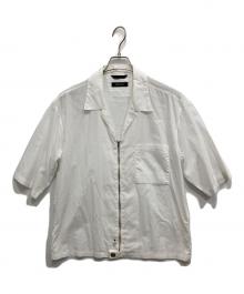 PORTVEL（ポートヴェル）の古着「OPEN COLLAR SHIRT S/S/半袖シャツ」｜ホワイト