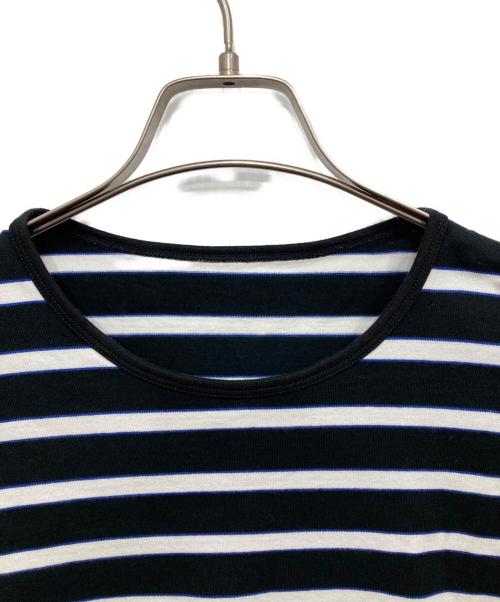 PHINGERIN（フィンガリン）PHINGERIN (フィンガリン) STROKE TEE HIDE MARIN BORDER ボーダーTシャツ ブラック サイズ:Lの古着・服飾アイテム