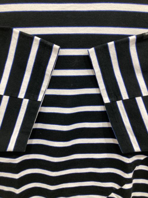 PHINGERIN（フィンガリン）PHINGERIN (フィンガリン) STROKE TEE HIDE MARIN BORDER ボーダーTシャツ ブラック サイズ:Lの古着・服飾アイテム