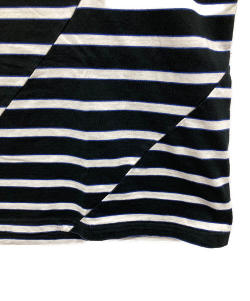 PHINGERIN（フィンガリン）PHINGERIN (フィンガリン) STROKE TEE HIDE MARIN BORDER ボーダーTシャツ ブラック サイズ:Lの古着・服飾アイテム