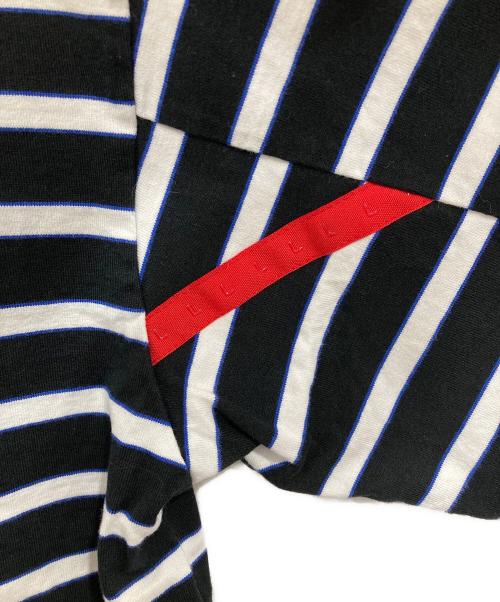 PHINGERIN（フィンガリン）PHINGERIN (フィンガリン) STROKE TEE HIDE MARIN BORDER ボーダーTシャツ ブラック サイズ:Lの古着・服飾アイテム