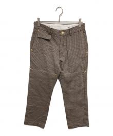 ALLEGE（アレッジ）の古着「Double-knee check pants」｜ベージュ