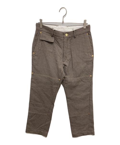 ALLEGE（アレッジ）ALLEGE (アレッジ) Double-knee check pants ベージュ サイズ:2の古着・服飾アイテム