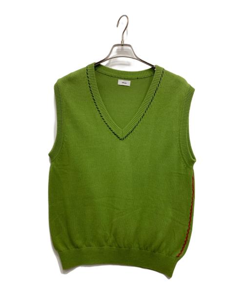 ALLEGE（アレッジ）ALLEGE (アレッジ) ニットベスト グリーン サイズ:3の古着・服飾アイテム