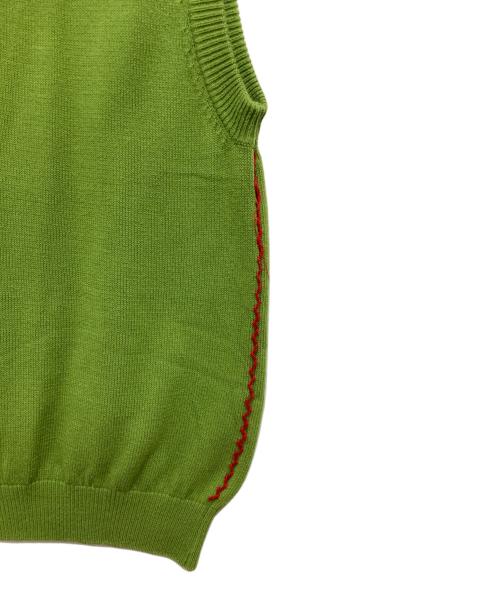 ALLEGE（アレッジ）ALLEGE (アレッジ) ニットベスト グリーン サイズ:3の古着・服飾アイテム