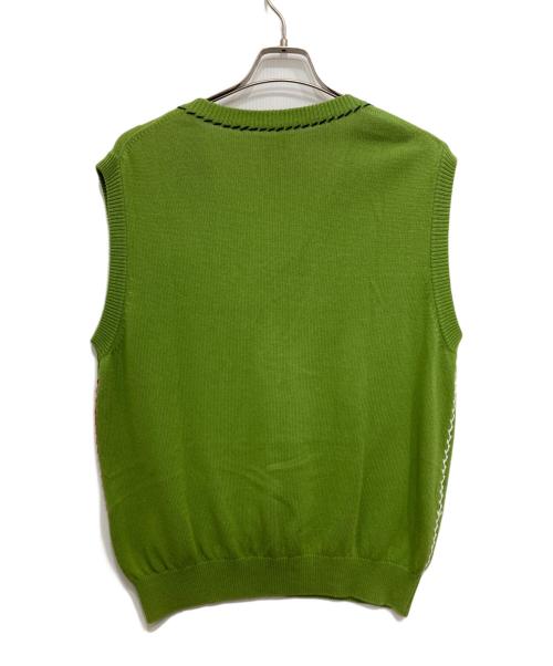 ALLEGE（アレッジ）ALLEGE (アレッジ) ニットベスト グリーン サイズ:3の古着・服飾アイテム