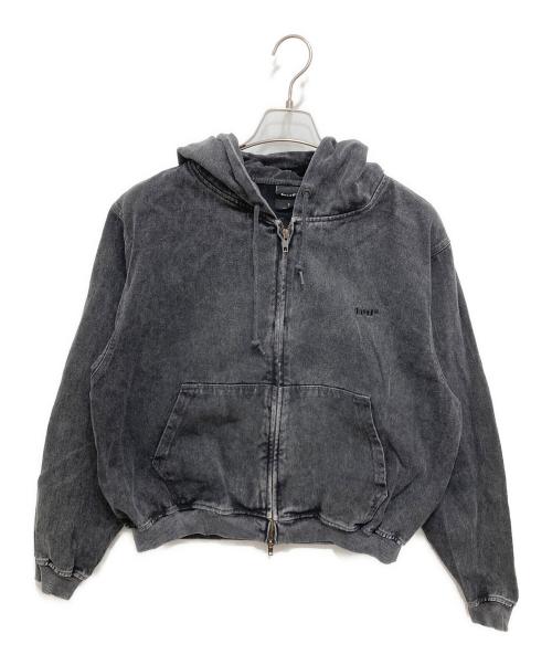 HUF（ハフ）HUF (ハフ) WASHED FULL ZIP HOODIE ブラック サイズ:Sの古着・服飾アイテム