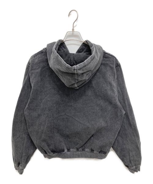 HUF（ハフ）HUF (ハフ) WASHED FULL ZIP HOODIE ブラック サイズ:Sの古着・服飾アイテム