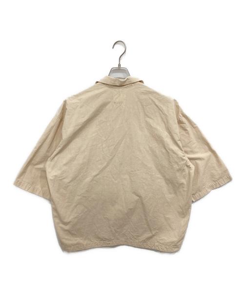 MYTHINKS（マイシンクス）mythinks (マイシンクス) オーピンカラーハーフスリーブシャツ ベージュ サイズ:Sの古着・服飾アイテム