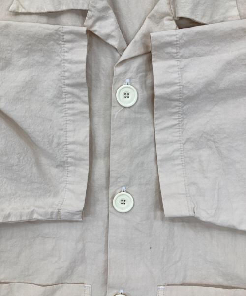 MYTHINKS（マイシンクス）mythinks (マイシンクス) オーピンカラーハーフスリーブシャツ ベージュ サイズ:Sの古着・服飾アイテム
