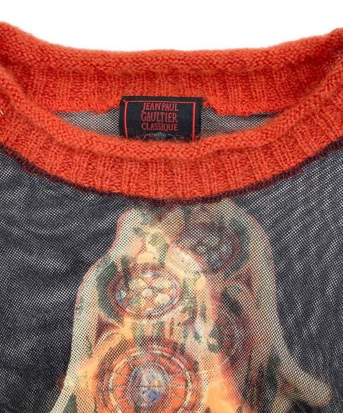 Jean Paul GAULTIER CLASSIQUE（ジャンポールゴルチエクラシック）Jean Paul GAULTIER CLASSIQUE (ジャンポールゴルチエクラシック) セカンドスキンシアーニット ブラック サイズ:40の古着・服飾アイテム