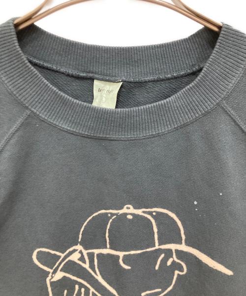 FREERAGE（フリーレイジ）FREERAGE (フリーレイジ) PEANUTS (ピーナッツ) ユーズド加工ラグラン グレー サイズ:Lの古着・服飾アイテム