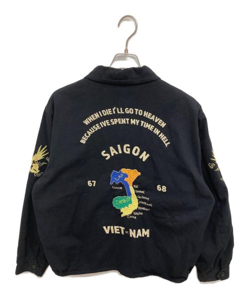 waiper（ワイパー）WAIPER (ワイパー) SOUVENIR VIETNAM JACKET ブラック サイズ:Lの古着・服飾アイテム