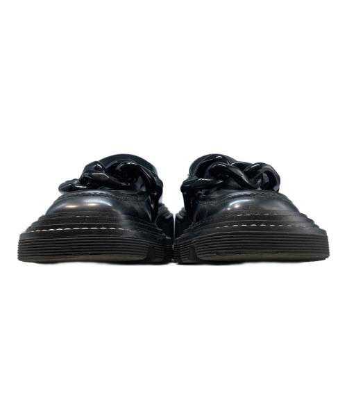 CHARLES & KEITH（チャールズアンドキース）CHARLES & KEITH (チャールズアンドキース) チェーンローファーローファー ブラック サイズ:37の古着・服飾アイテム