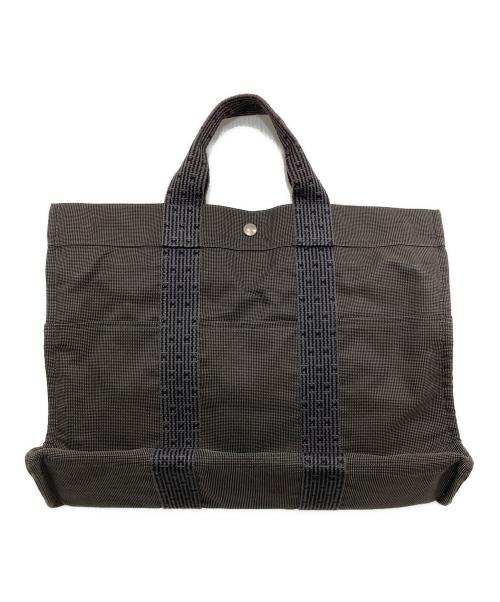 HERMES（エルメス）HERMES (エルメス) キャンバストートバッグMM グレーの古着・服飾アイテム