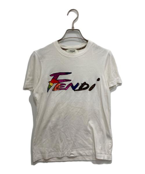 FENDI（フェンディ）FENDI (フェンディ) ブラッシュTシャツ ホワイト サイズ:XXSの古着・服飾アイテム