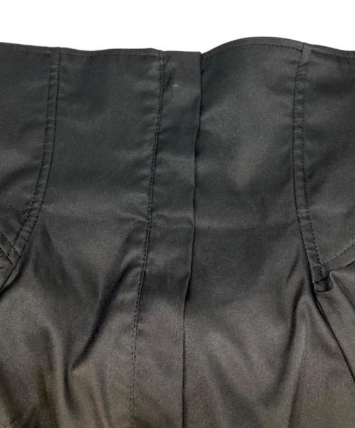 Snidel（スナイデル）Snidel (スナイデル) ペプラムベルトチュールスカート ブラック×ホワイト サイズ:1の古着・服飾アイテム