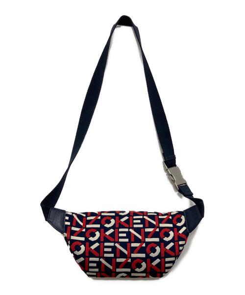 KENZO（ケンゾー）KENZO (ケンゾー) ウエストバッグ ネイビー×レッドの古着・服飾アイテム