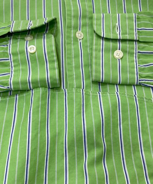 RALPH LAUREN（ラルフローレン）RALPH LAUREN (ラルフローレン) ストライプシャツ 黄緑 サイズ:Sの古着・服飾アイテム