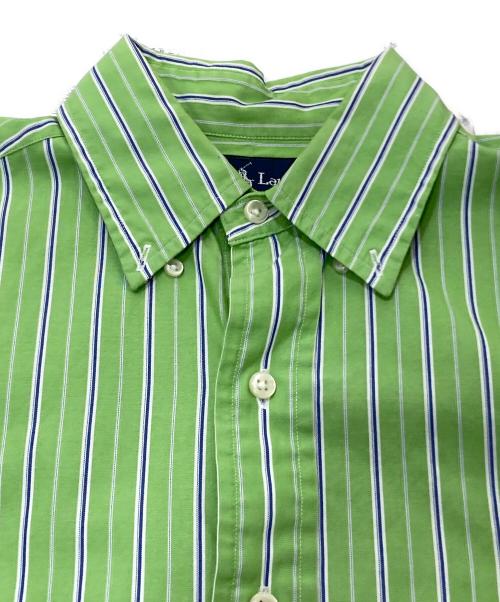 RALPH LAUREN（ラルフローレン）RALPH LAUREN (ラルフローレン) ストライプシャツ 黄緑 サイズ:Sの古着・服飾アイテム