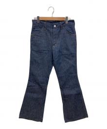 MONTGOMERY WARD（モンゴメリーワード）の古着「70'sフレアデニムパンツ」｜インディゴ