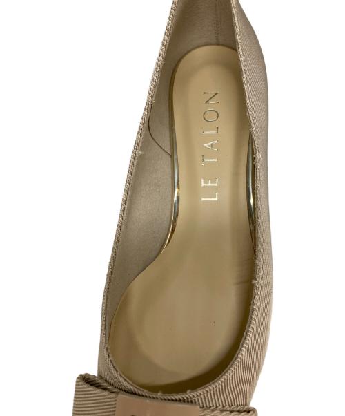 Le Talon（ル タロン）Le Talon (ル タロン) Buckle Ribbon pumps ベージュ サイズ:SIZE 22 1/2の古着・服飾アイテム