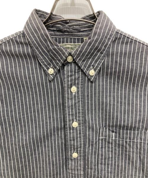 HOUSTON（ヒューストン）HOUSTON (ヒューストン) 半袖シャツ グレー サイズ:Mの古着・服飾アイテム