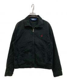 POLO RALPH LAUREN（ポロ・ラルフローレン）の古着「スイングトップ」｜ブラック