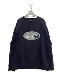 stussy（ステューシー）の古着「90's ロゴ刺繍スウェット」｜ネイビー