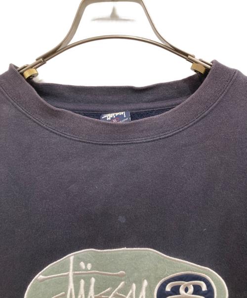 stussy（ステューシー）stussy (ステューシー) 90's ロゴ刺繍スウェット ネイビー サイズ:XLの古着・服飾アイテム