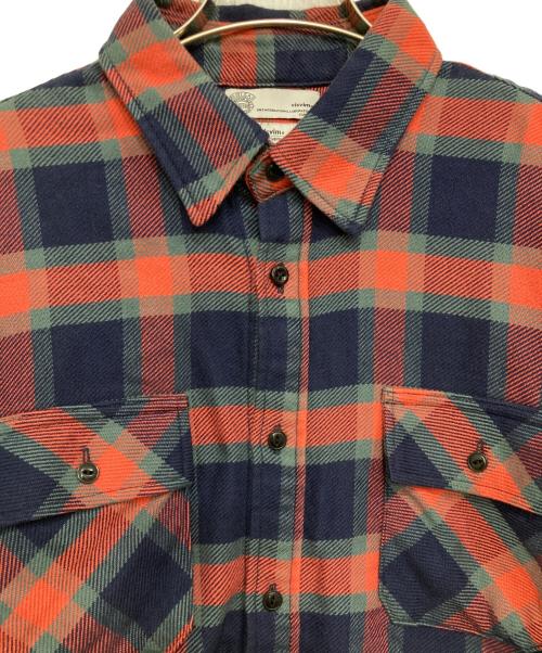 VISVIM（ビズビム）VISVIM (ビズビム) BLACK ELK FLANNEL SHIRT/チェックシャツ レッド サイズ:3の古着・服飾アイテム