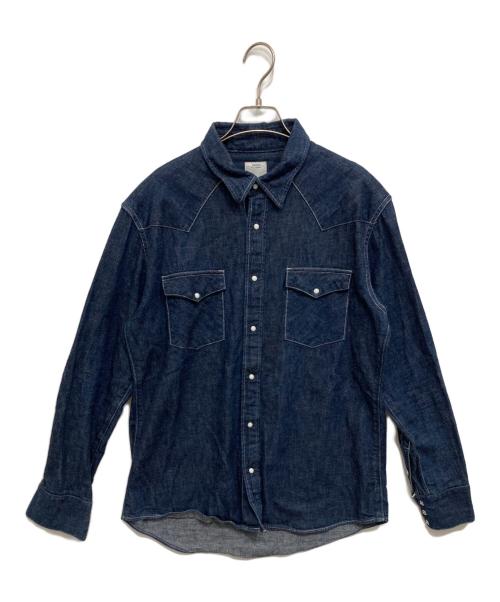 VISVIM（ビズビム）VISVIM (ビズビム) SS ALBACORE SHIRT ブルー サイズ:３の古着・服飾アイテム