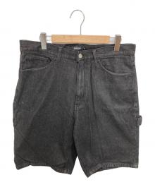 X-LARGE（エクストララージ）の古着「EMBROIDERY DENIM SHORTS」｜ブラック